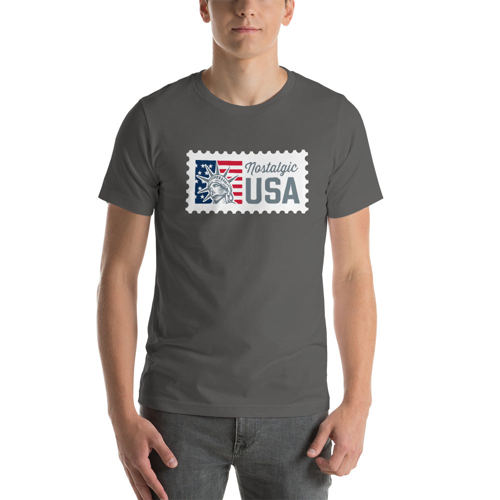 Nostalgic USA Stamp T-Shirt