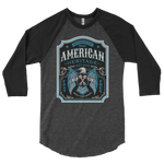 American Heritage 3/4 sleeve raglan shirt